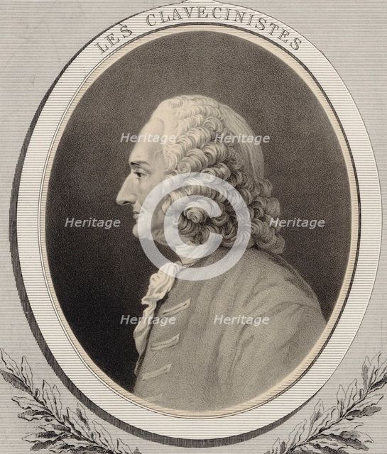 Portrait of the composer Jean-Philippe Rameau (1683-1764). Creator: Lemoine, Alfred (1824-1881).