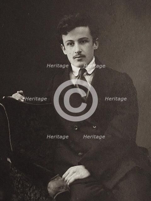 Portrait of the composer Joel (Yuliy Dmitrievich) Engel (1868-1927). Creator: Anonymous.