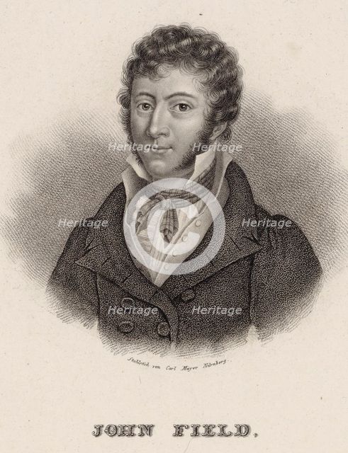 Portrait of the composer John Field (1782-1837), 1845.
