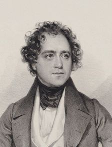 Portrait of the Composer Johann Vesque von Püttlingen (1803-1883), 1838. Creator: Kriehuber, Josef (1800-1876)