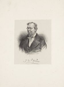 Portrait of the Composer Johann Wilhelm Wilms (1772-1847) , 1835. Creator: Anonymous