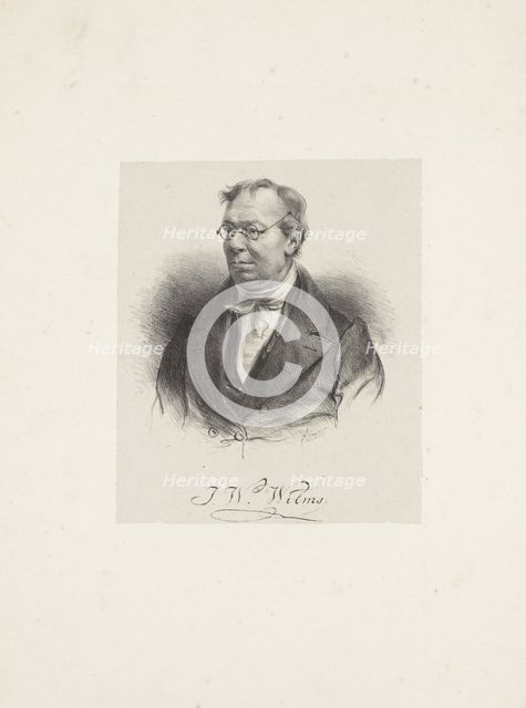 Portrait of the Composer Johann Wilhelm Wilms (1772-1847) , 1835. Creator: Anonymous.