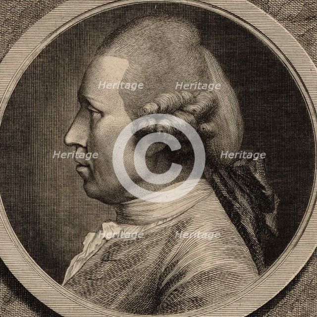 Portrait of the composer Johann Adam Hiller (1728-1804) , 1780.