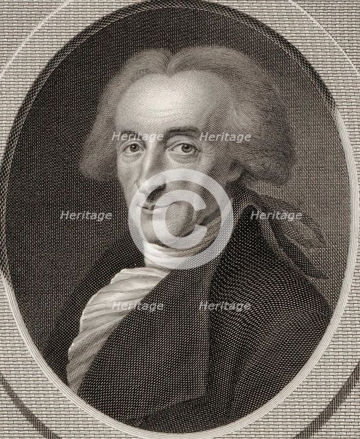 Portrait of the composer Johann André (1741-1799).