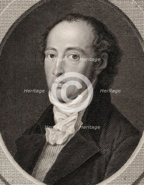 Portrait of the composer Johann Anton André (1775-1842), 1800.