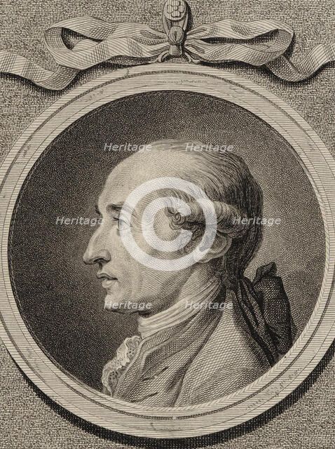 Portrait of the composer Johann Anton André (1775-1842). Creator: Berger, Daniel (1744-1824).