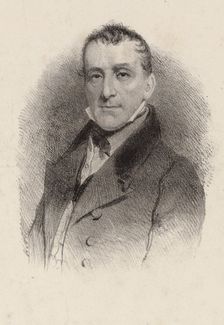 Portrait of the composer Johann Baptist Cramer (1771-1858), 1850