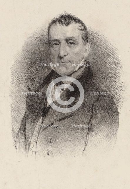 Portrait of the composer Johann Baptist Cramer (1771-1858), 1850.