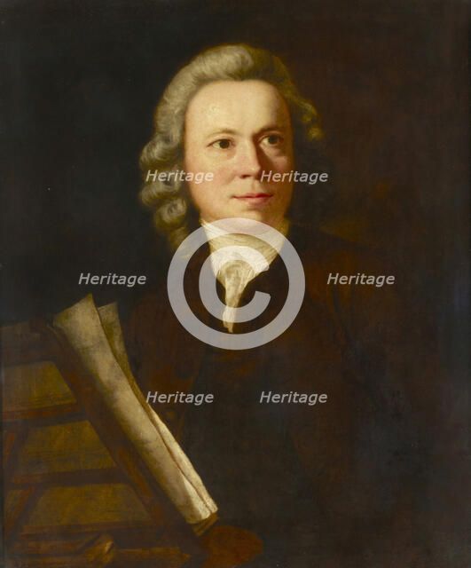 Portrait of the Composer Johann Christoph Pepusch (1667-1752), Mid of the 18th century. Creator: Reynolds, Sir Joshua (1732-1792).