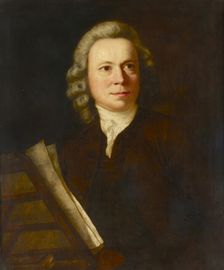 Portrait of the Composer Johann Christoph Pepusch (1667-1752), Mid of the 18th century. Creator: Reynolds, Sir Joshua (1732-1792)