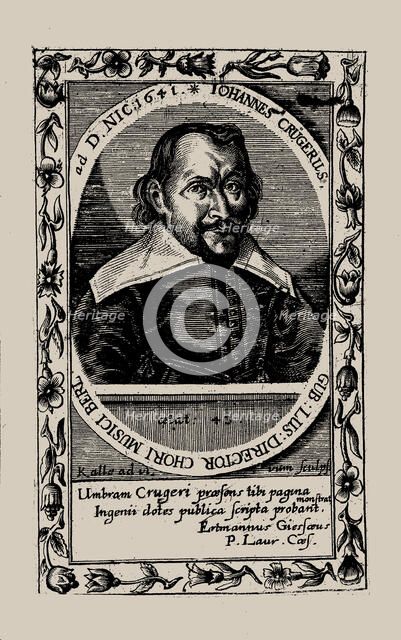 Portrait of the composer Johann Crüger (1598-1662). Creator: Anonymous.