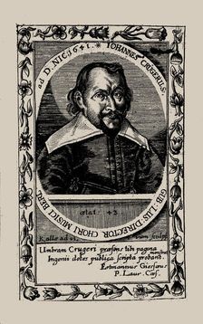 Portrait of the composer Johann Crüger (1598-1662). Creator: Anonymous