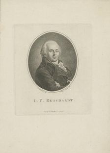 Portrait of the composer Johann Friedrich Reichardt (1752-1814) , 1814. Creator: Riedel, Carl Traugott (1769-c. 1832)