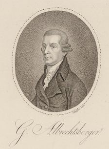 Portrait of the composer Johann Georg Albrechtsberger (1736-1809), c. 1800