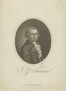 Portrait of the composer Johann Gottlieb Naumann (1741-1801) , c. 1800. Creator: Scheffner, Johann Gottfried (1765-1825)