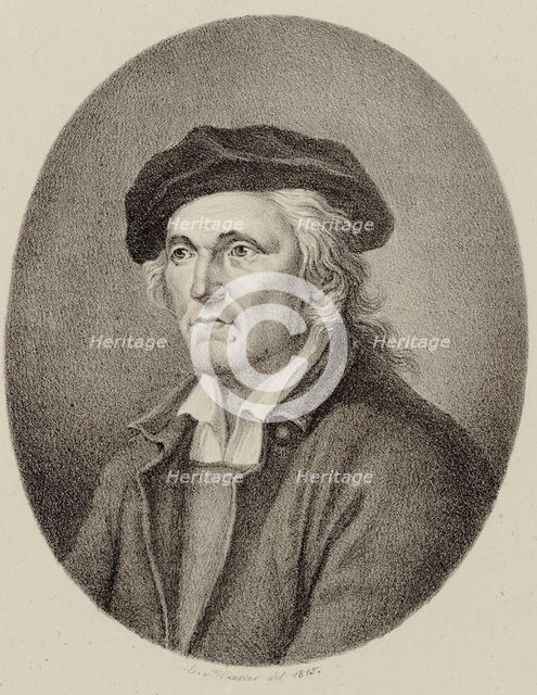 Portrait of the Composer Johann Philipp Kirnberger (1721-1783) , 1815. Creator: Winter, Heinrich Eduard von (1788-1825).