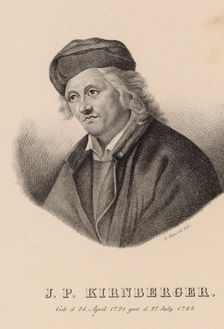 Portrait of the Composer Johann Philipp Kirnberger (1721-1783). Creator: Hatzfeld, Johann Andreas (1800-1836)