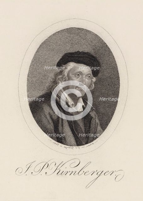 Portrait of the Composer Johann Philipp Kirnberger (1721-1783). Creator: Bollinger, Friedrich Wilhelm (1777-1825).