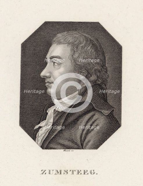 Portrait of the Composer Johann Rudolf Zumsteeg (1760-1802) , c. 1800. Creator: Anonymous.