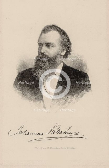 Portrait of the composer Johannes Brahms (1833-1897), 1870.