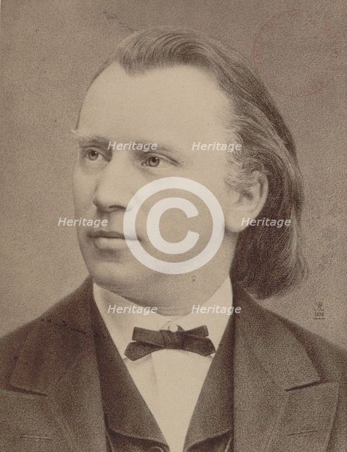 Portrait of the composer Johannes Brahms (1833-1897), 1876.