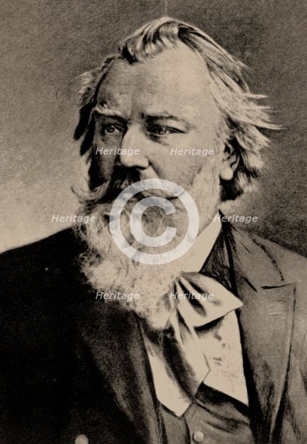 Portrait of the composer Johannes Brahms (1833-1897).