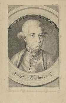 Portrait of the composer Josef Myslivecek (1737-1781) , c. 1780. Creator: Niederhofer, Andreas (active 1776-1782)