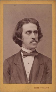 Portrait of the composer Josef Strauss (1827-1870), c. 1868. Creator: Luckhardt, Fritz (1843-1894)