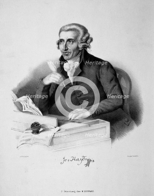 Portrait of the composer Joseph Haydn (1732-1809), 18th century. Creator: German master.