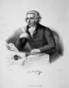 Portrait of the composer Joseph Haydn (1732-1809), 18th century. Creator: German master