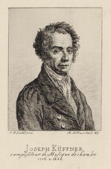Portrait of the composer Joseph Küffner (1776-1856), 1811. Creator: Goebel, Karl Peter (1793-1823)