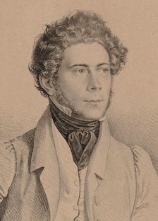 Portrait of the Composer Joseph Lanner (1801-1843) , 1830. Creator: Anonymous