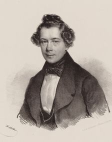 Portrait of the Composer Joseph Lanner (1801-1843) , 1830. Creator: Kriehuber, Josef (1800-1876)