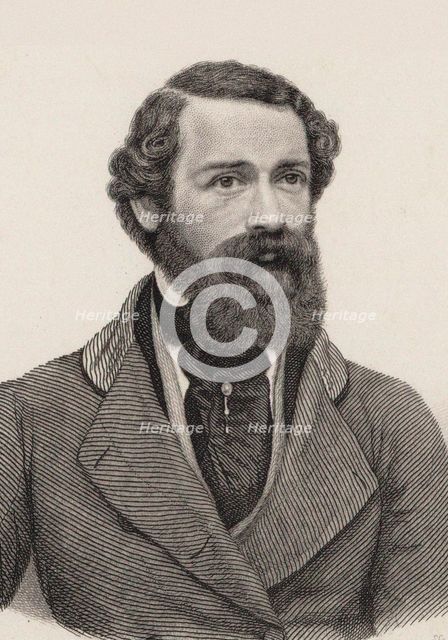 Portrait of the Composer Joseph Netzer (1808-1864), c. 1850. Creator: Hüssener, Auguste (1789-1877).