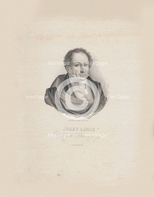 Portrait of the Composer Józef Damse (1789-1852) , 1840. Creator: Glowacki, Jozef Hilary (1779-1858).