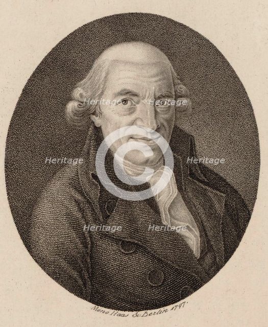 Portrait of the composer Karl Friedrich Christian Fasch (1736-1800), 1797.