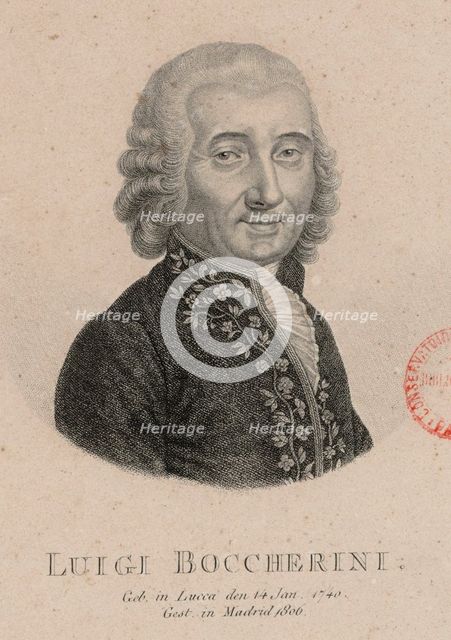 Portrait of the composer Luigi Boccherini (1743-1805).