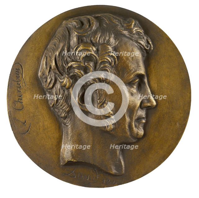 Portrait of the composer Luigi Cherubini (1760-1842), c. 1840. Creator: David d'Angers, Pierre-Jean (1788-1856).