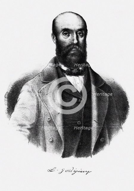 Portrait of the composer Luigi Gordigiani (1806-1860), .