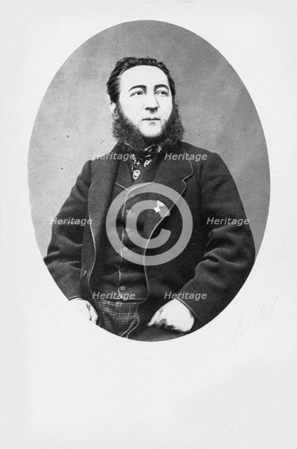Portrait of the composer Luigi Luzzi (1828-1876). Creator: Anonymous.