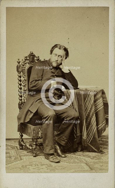 Portrait of the Composer Léon Kreutzer (1817-1868). Creator: Desmaisons, Émile (1812-1880).