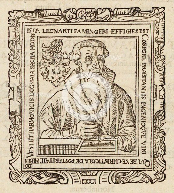 Portrait of the Composer Leonhard Paminger (1495-1567), 1573. Creator: Anonymous.