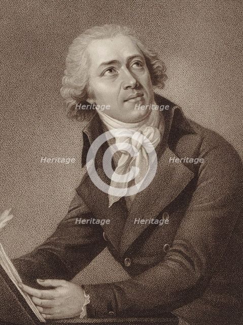 Portrait of the Composer Leopold Kozeluch (1747-1818), 1797. Creator: Ridley, William (1764-1838).