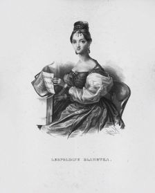 Portrait of the composer Leopoldine Blahetka (1811-1887), 1830-1840s
