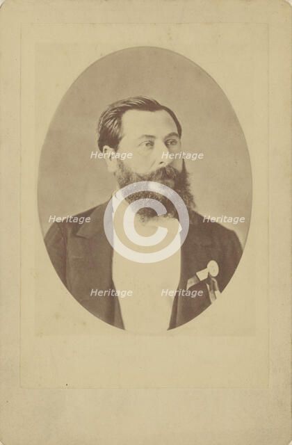 Portrait of the composer Léo Delibes (1836-1891), ca 1885. Creator: Anonymous.
