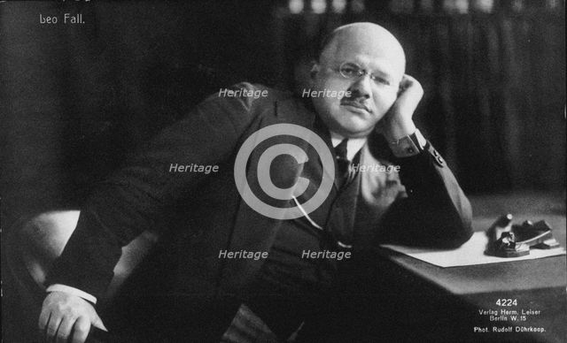 Portrait of the composer Leo Fall (1873-1925), 1915.