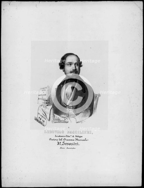 Portrait of the composer Lodovico Baccilieri.