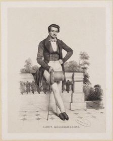 Portrait of the Composer Louis Messemaeckers (1809-1889) , 1837. Creator: Baugniet, Charles-Louis (1814-1886)
