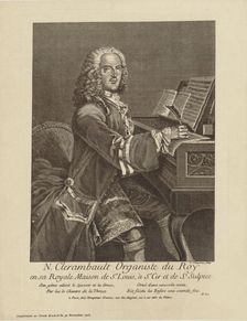 Portrait of the composer Louis-Nicolas Clérambault (1676-1749), c. 1750