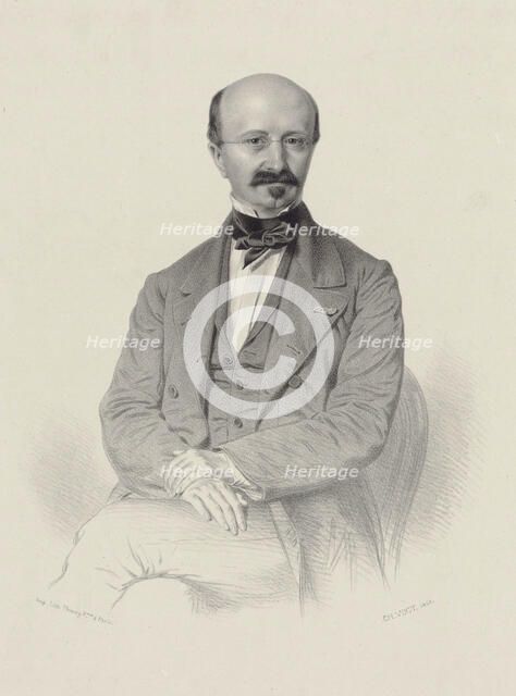 Portrait of the composer Louis Niedermeyer (1802-1861), 1853. Creator: Vogt, Pierre Charles (ca 1810-ca 1890).